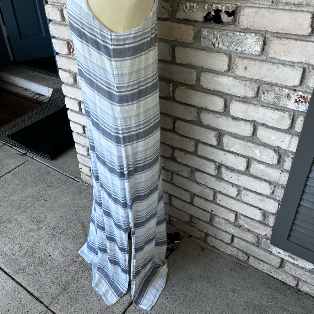 Cloth & Stone maxi blue stripped summer dress - Picture 7 of 7